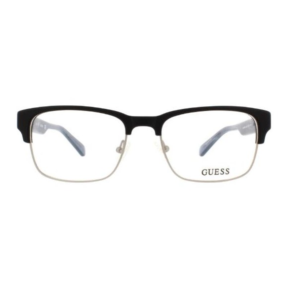 Guess GU1894 002 Designer Square Full Rim Glasses, Men's Matte Black 53-18-140 - Picture 2 of 16